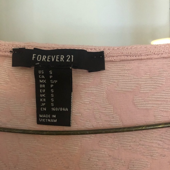 Blush pink Forever 21 long-sleeve dress - Picture 4 of 4